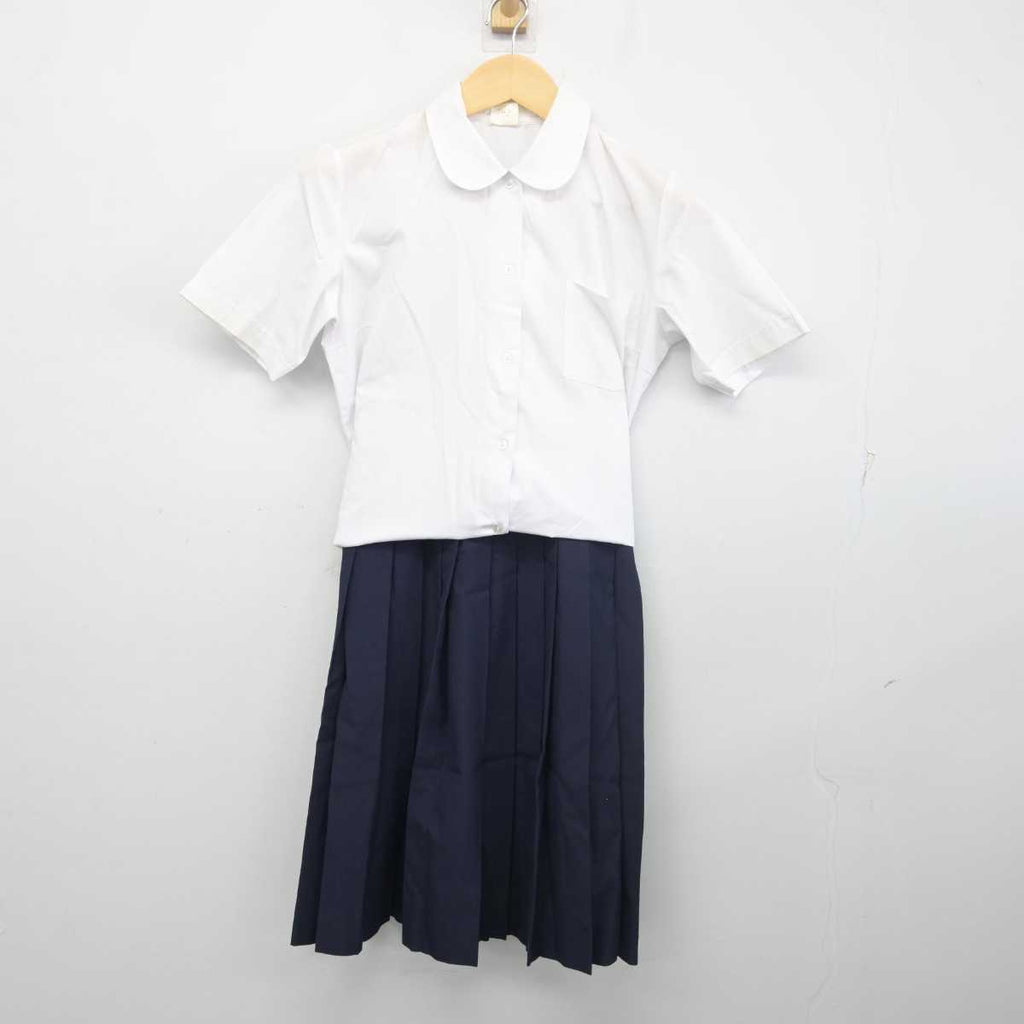 【中古】群馬県 館林市立第四中学校 女子制服 2点 (シャツ・スカート) sf055914