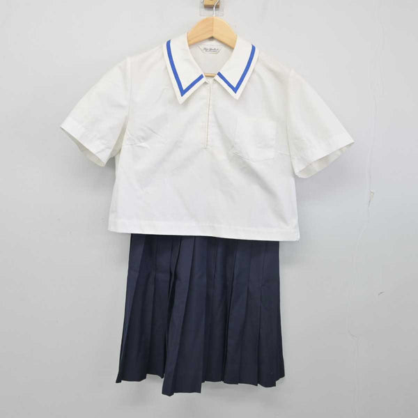 【中古】青森県 弘前南高等学校 女子制服 3点 (ブラウス・ブラウス・スカート) sf055922