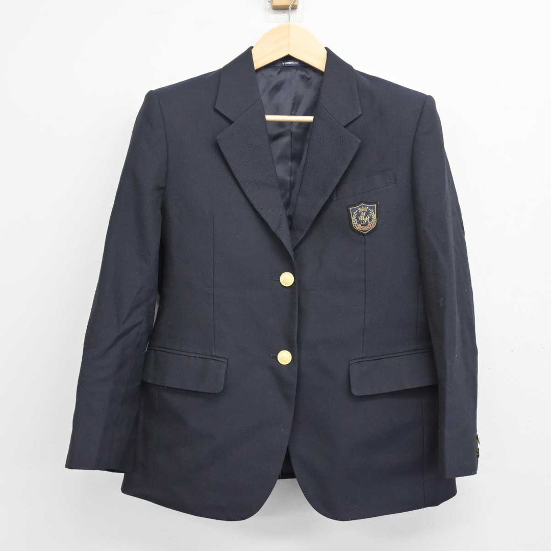 【中古】愛知県 愛知みずほ大学瑞穂高等学校 女子制服 2点 (ブレザー・ベスト) sf055929