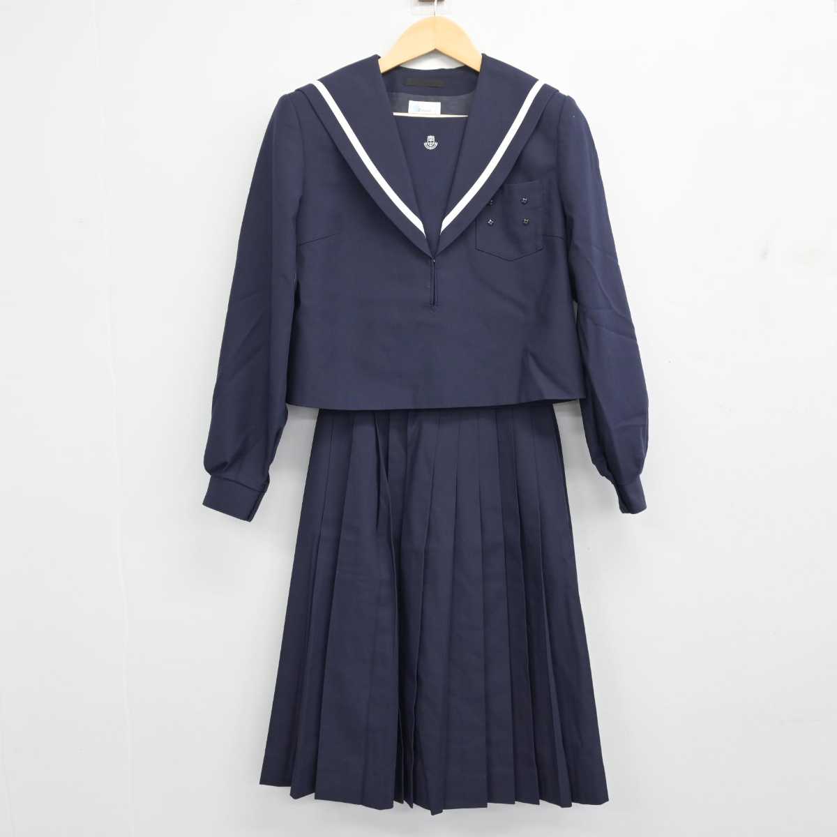 【中古】愛知県 高浜南中学校 女子制服 2点 (セーラー服・スカート) sf055930