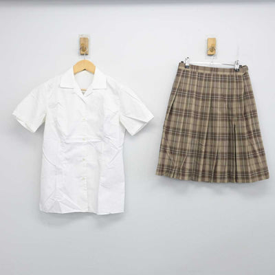 【中古】静岡県 不二聖心女子学院高等学校 女子制服 5点 (ベスト・シャツ・スカート) sf055941