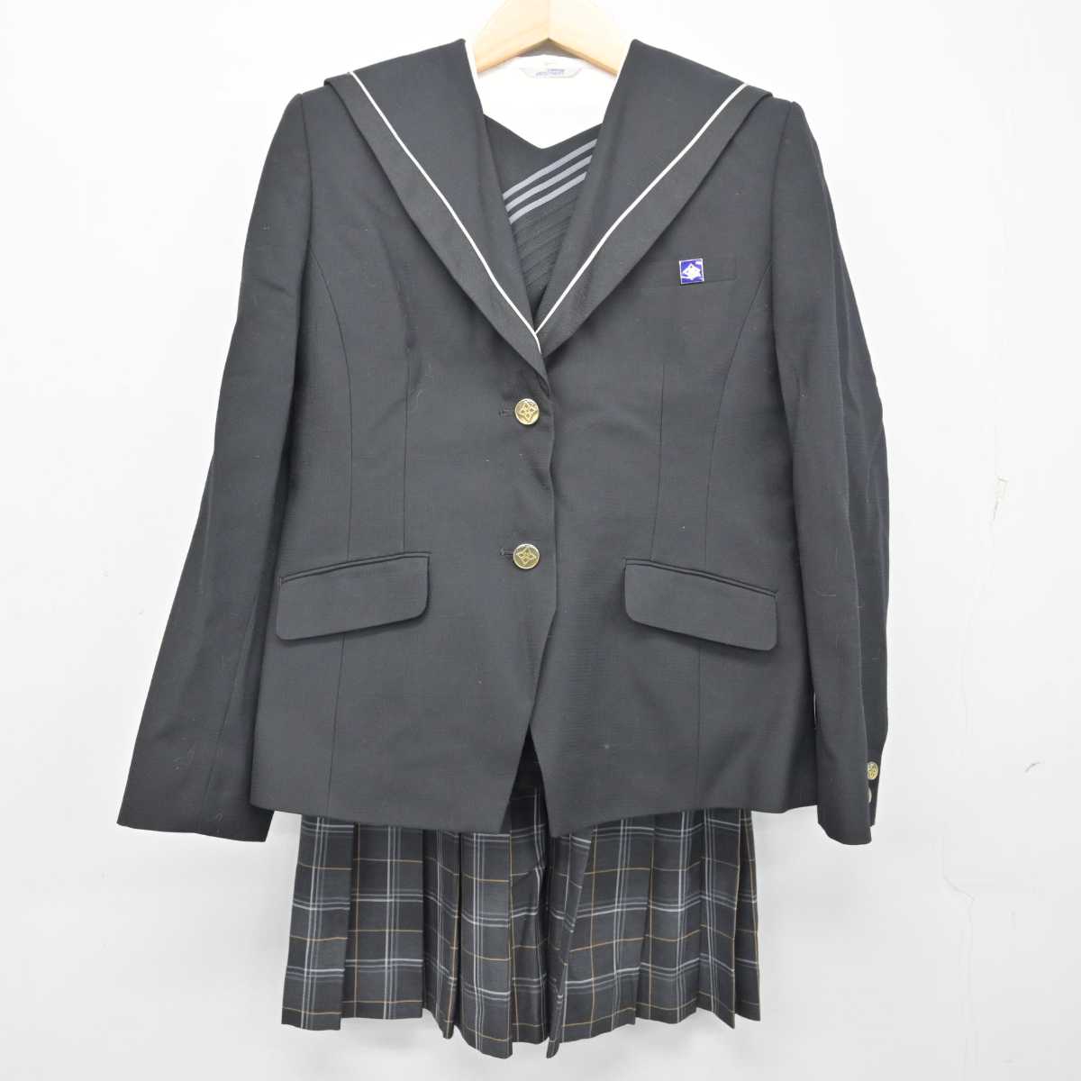 【中古】神奈川県 横浜高等学校 女子制服 4点 (ブレザー・シャツ・スカート) sf055980