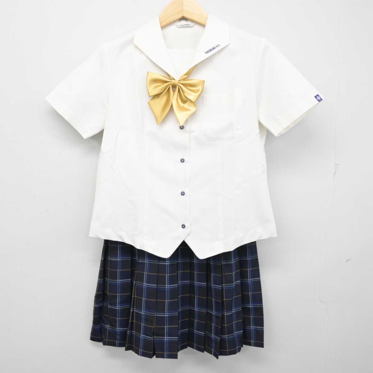 【中古】神奈川県 横浜高等学校 女子制服 3点 (ブラウス・スカート) sf055981