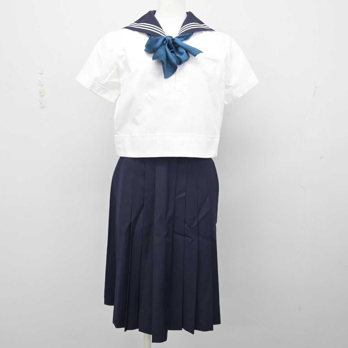 【中古】東京都 東京女学館中学校 女子制服 4点 (セーラー服・スカート) sf055986