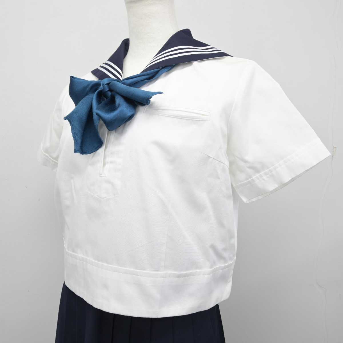 【中古】東京都 東京女学館中学校 女子制服 4点 (セーラー服・スカート) sf055986