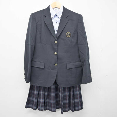 【中古】大分県 福徳学院高等学校 女子制服 3点 (ブレザー・シャツ・スカート) sf056006