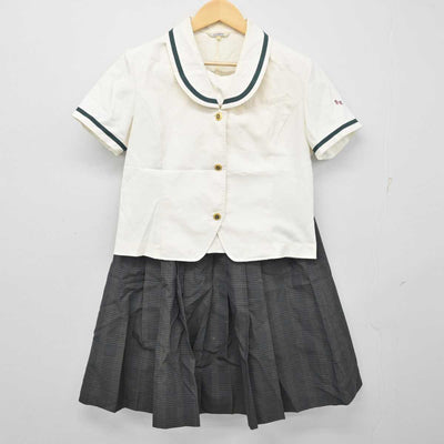 【中古】長崎県 佐世保商業高等学校 女子制服 2点 (ブラウス・スカート) sf056013