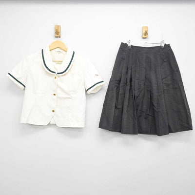 【中古】長崎県 佐世保商業高等学校 女子制服 2点 (ブラウス・スカート) sf056013