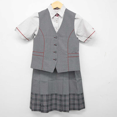 【中古】神奈川県 北鎌倉女子学園高等学校 女子制服 3点 (ベスト・シャツ・スカート) sf056016