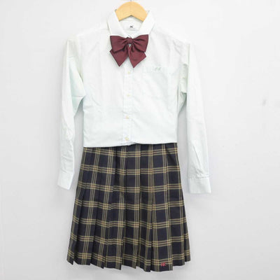 【中古】滋賀県 滋賀学園高等学校 女子制服 5点 (ブレザー・ニット・シャツ・スカート) sf056021