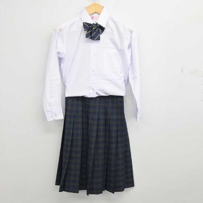 【中古】埼玉県 川通中学校 女子制服 4点 (ブレザー・シャツ・スカート) sf056024