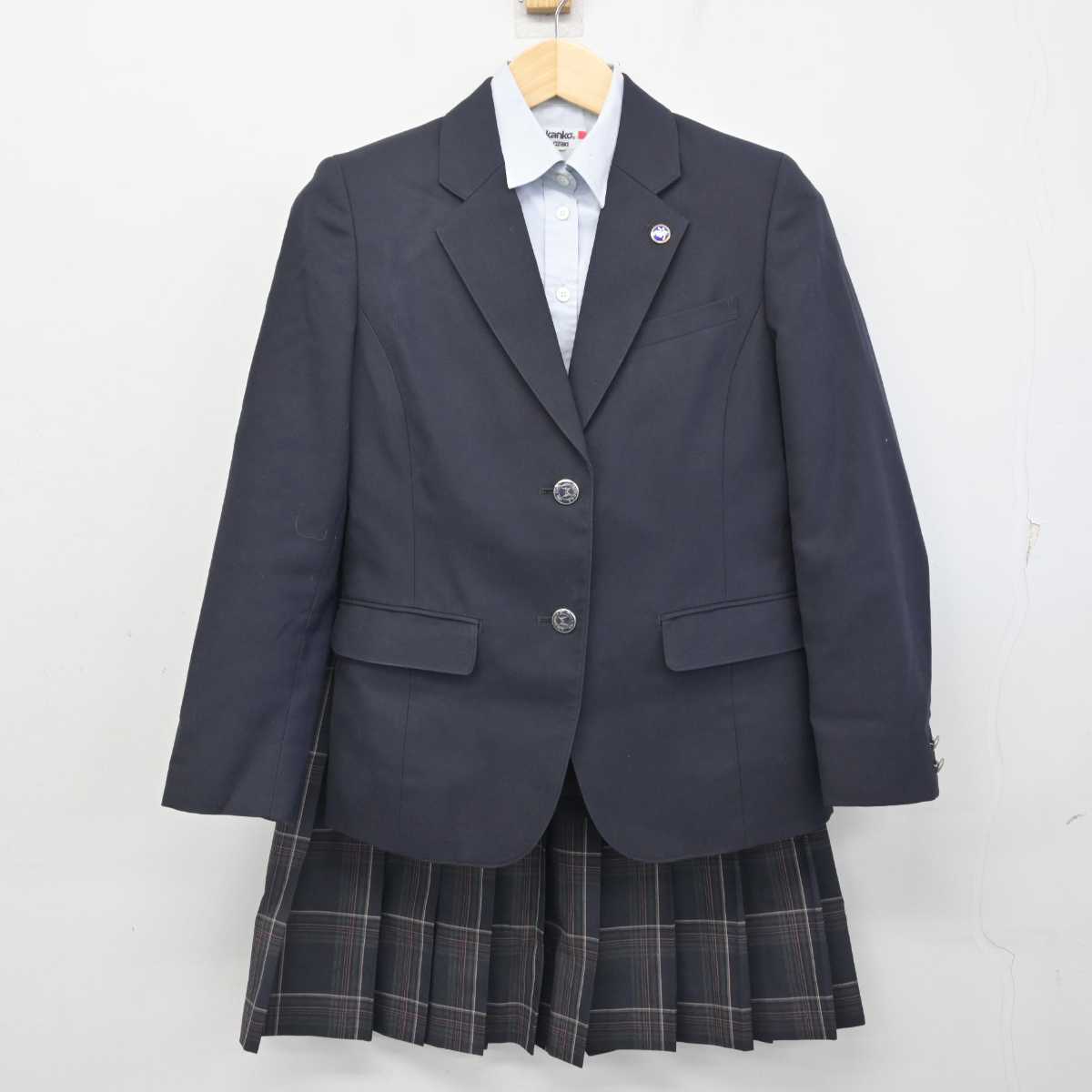 【中古】埼玉県 宮代高等学校 女子制服 4点 (ブレザー・シャツ・スカート) sf056029