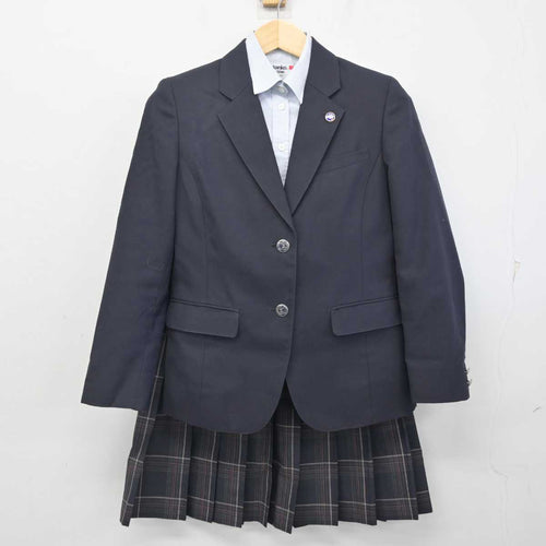 中古】大阪府 浪速高等学校・中学校 女子制服 4点 (ブレザー・シャツ