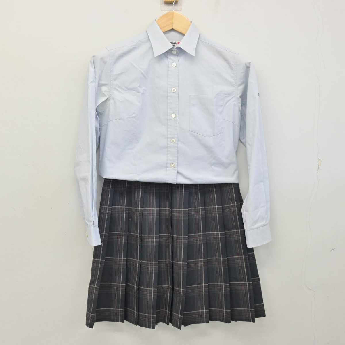 【中古】埼玉県 宮代高等学校 女子制服 4点 (ブレザー・シャツ・スカート) sf056029