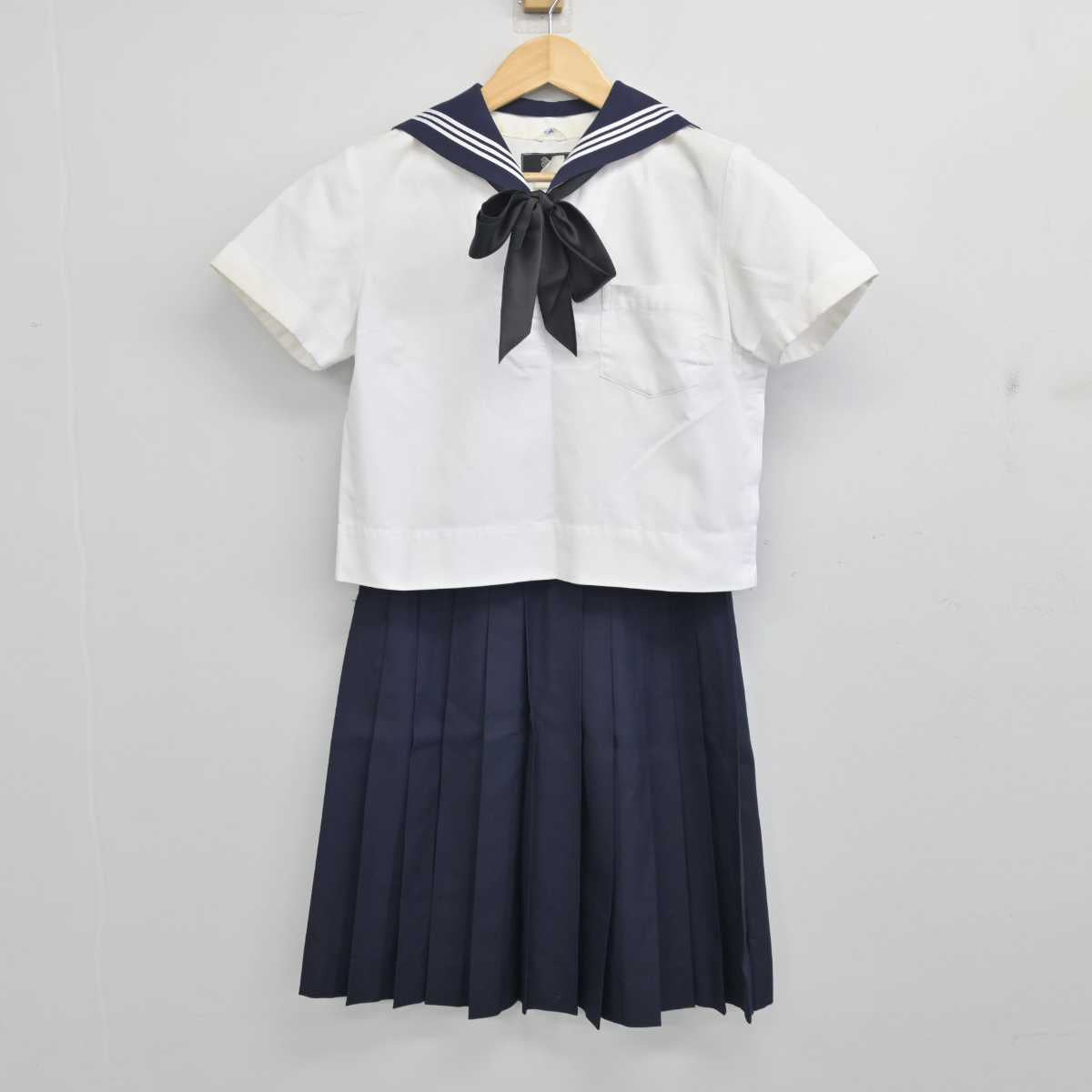 【中古】東京都 実践女子学園高等学校 女子制服 3点 (セーラー服・スカート) sf056040