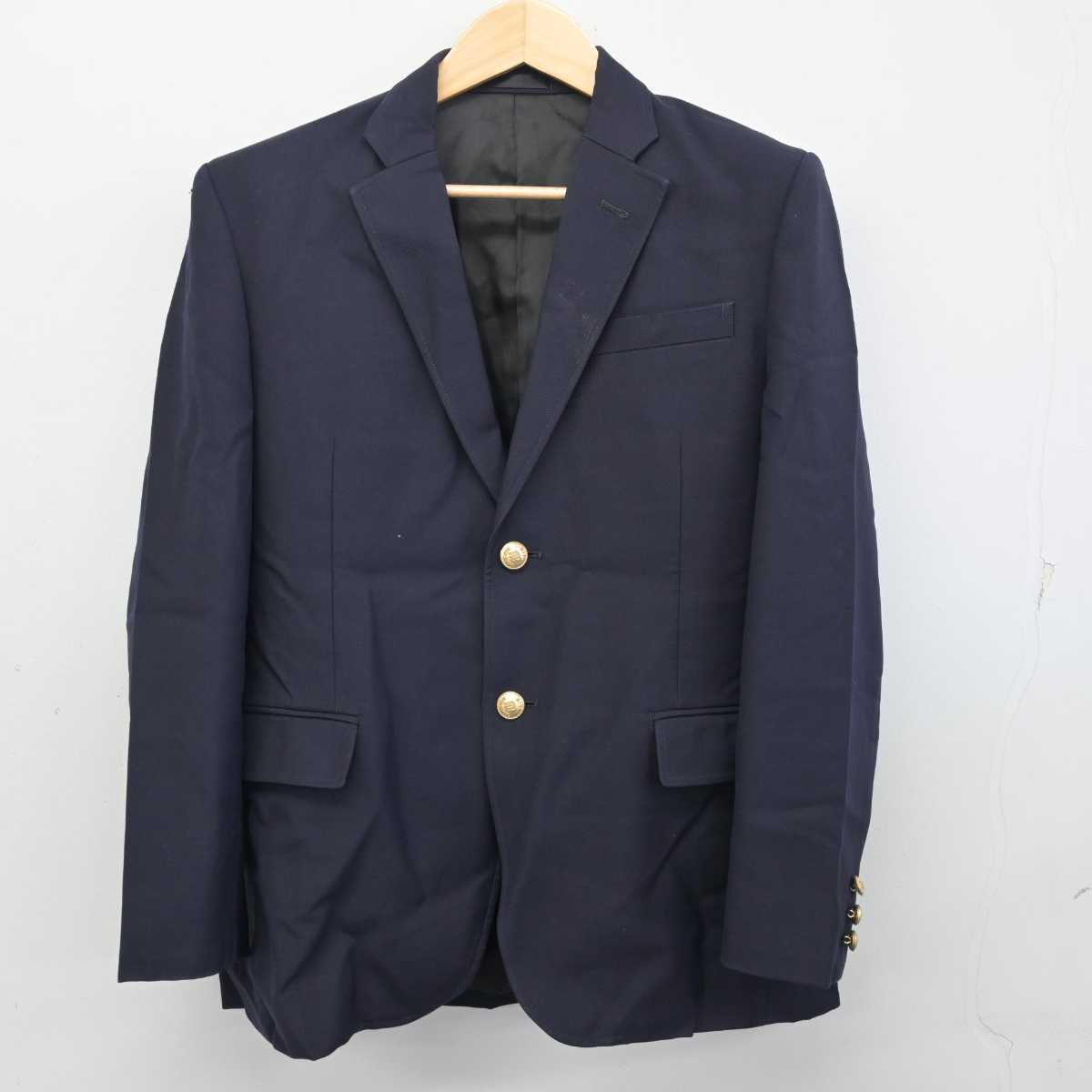 【中古】東京都 三田高等学校 男子制服 3点 (ブレザー・ズボン) sf056043