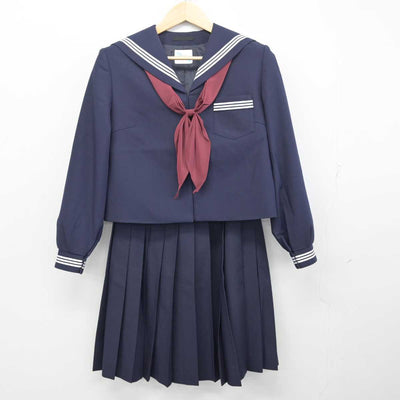 【中古】青森県 弘前市立第三中学校 女子制服 3点 (セーラー服・スカート) sf056044