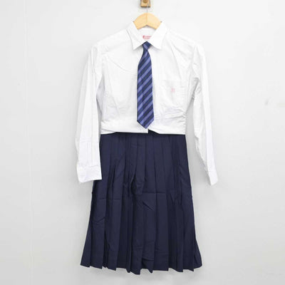 【中古】神奈川県 日本大学高等学校 女子制服 5点 (ブレザー・ニット・シャツ・スカート) sf056052