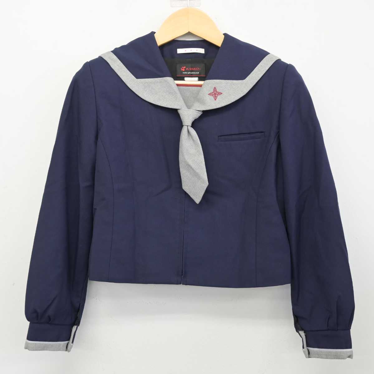 【中古】神奈川県 日本大学中学校 女子制服 3点 (セーラー服・スカート) sf056057