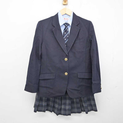 【中古】神奈川県 麻布大学附属高等学校 女子制服 4点 (ブレザー・シャツ・スカート) sf056071