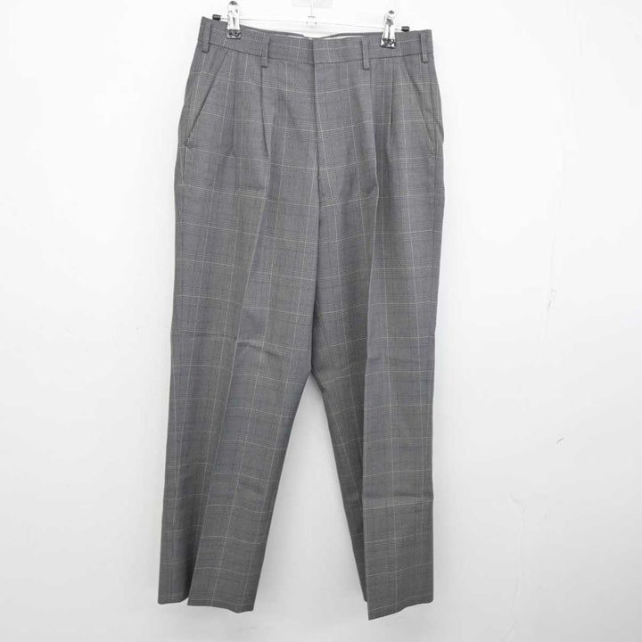 中古】和歌山県 笠田高等学校 男子制服 4点 (ニットベスト・シャツ