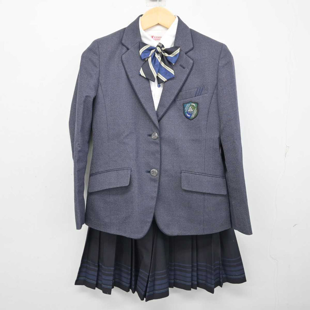 【中古】岐阜県 麗澤瑞浪中学・高等学校 女子制服 5点 (ブレザー・シャツ・スカート) sf056115