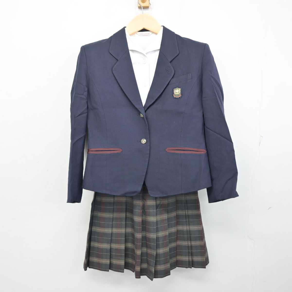 【中古】北海道 札幌日本大学高等学校 女子制服 3点 (ブレザー・シャツ・スカート) sf056130