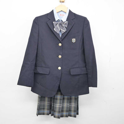 【中古】東京都 拓殖大学第一高等学校 女子制服 5点 (ブレザー・ニット・シャツ・スカート) sf056136