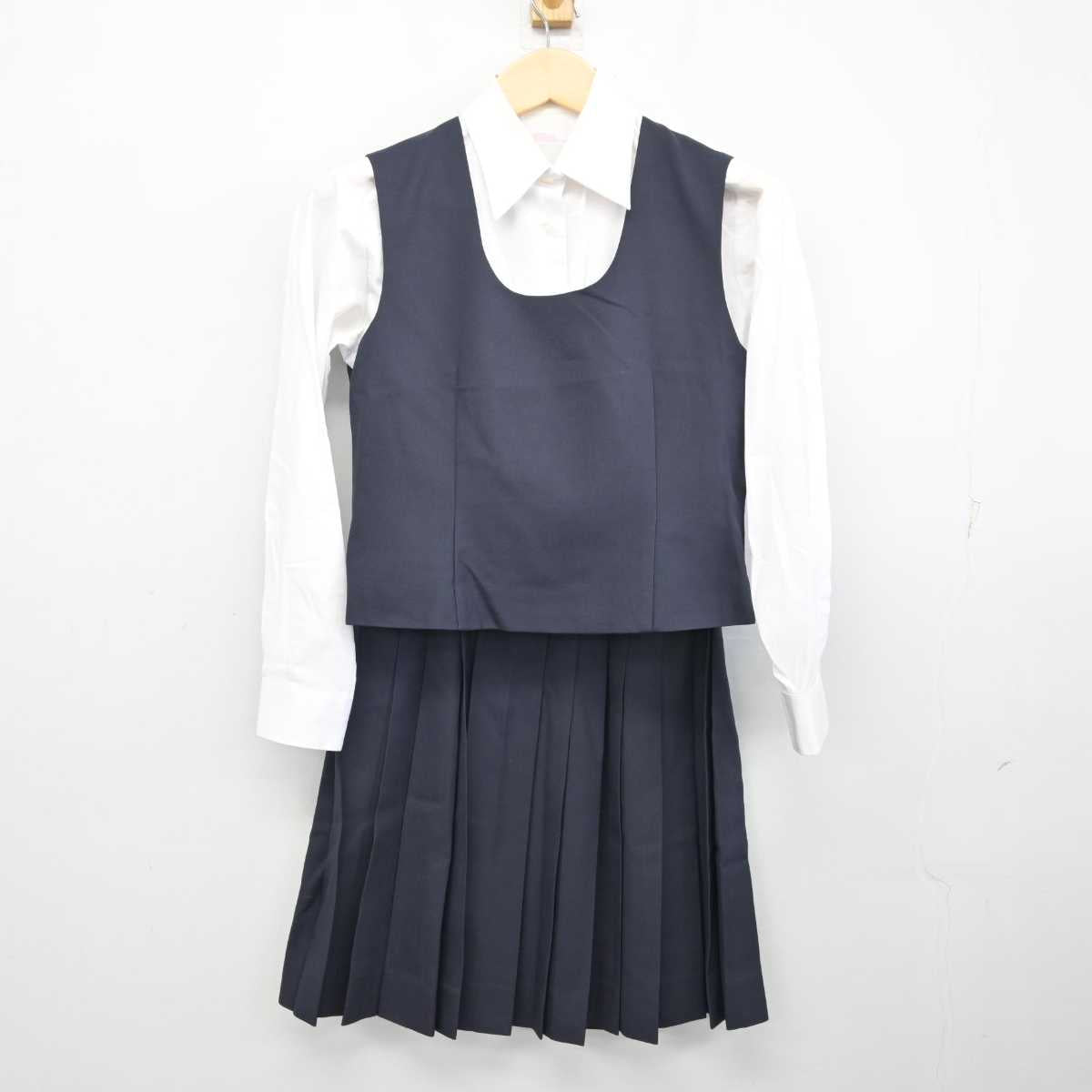 【中古】東京都 井草中学校 女子制服 4点 (ブレザー・ベスト・シャツ・スカート) sf056140