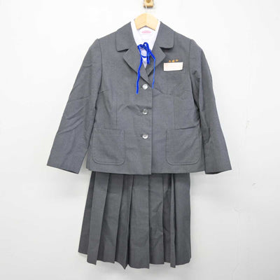 【中古】宮崎県 宮崎市立大塚中学校 女子制服 5点 (ブレザー・ベスト・シャツ・スカート) sf056156