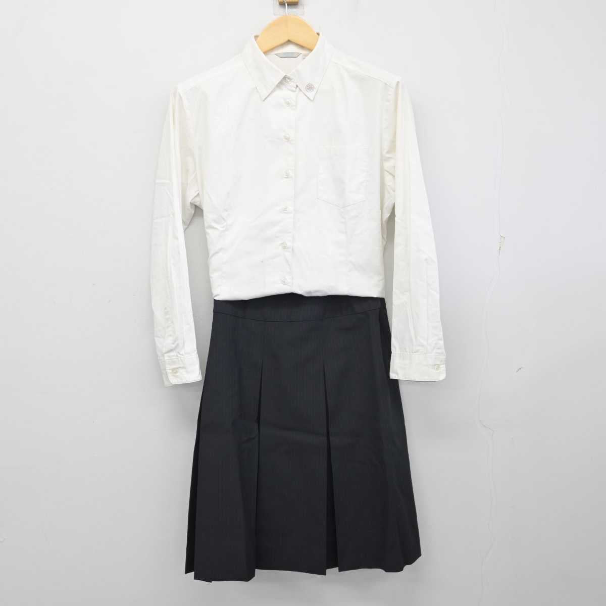 【中古】宮城県 仙台三桜高等学校 女子制服 4点 (シャツ・スカート) sf056171