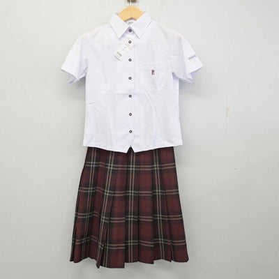 【中古】広島県 広陵高等学校 女子制服 2点 (シャツ・スカート) sf056172