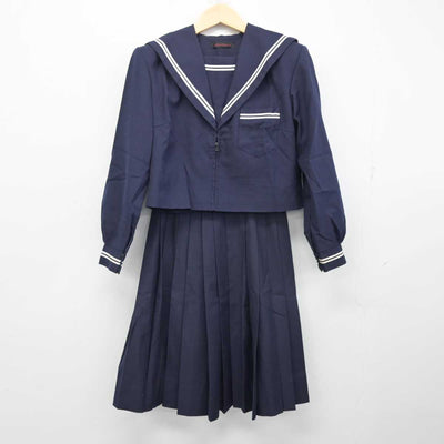 【中古】大阪府 新北野中学校 女子制服 2点 (セーラー服・スカート) sf056186