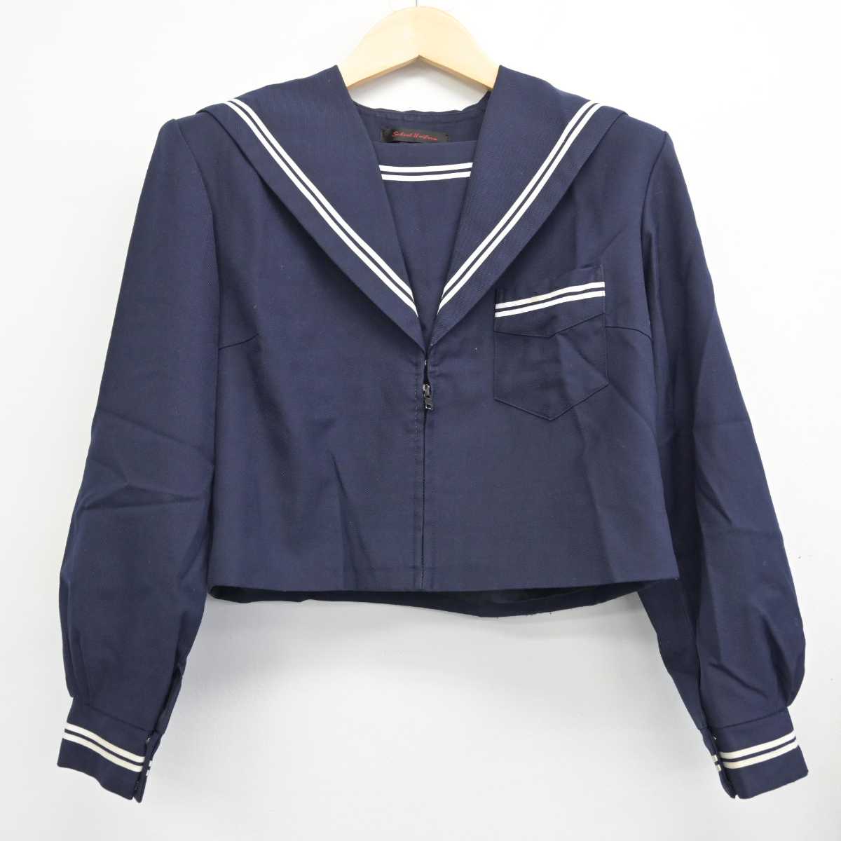 【中古】大阪府 新北野中学校 女子制服 2点 (セーラー服・スカート) sf056186