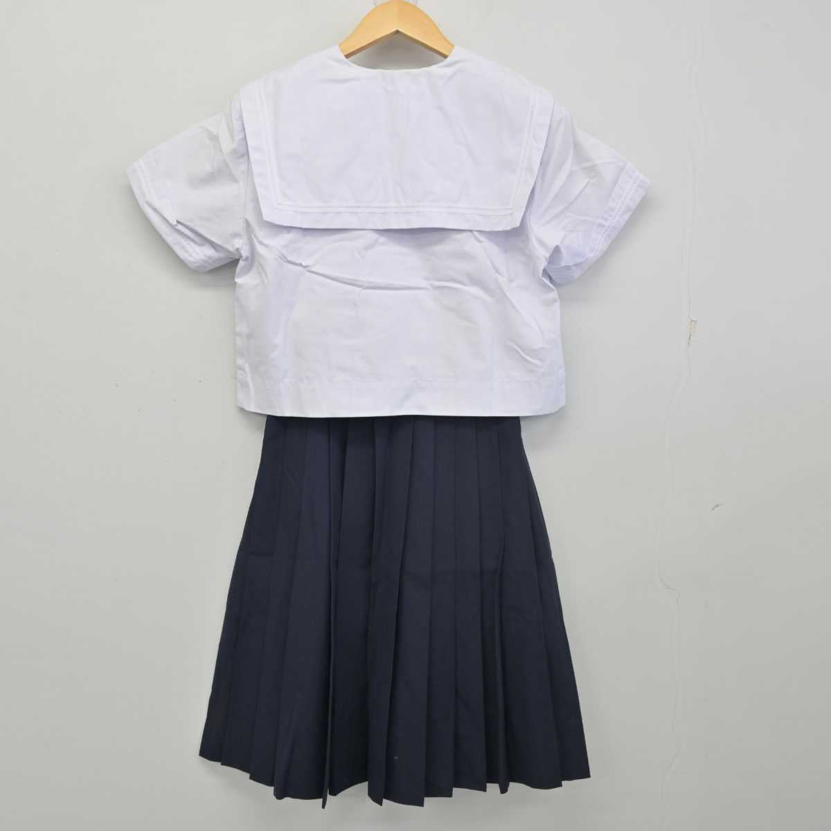 【中古】大阪府 新北野中学校 女子制服 3点 (セーラー服・スカート) sf056187