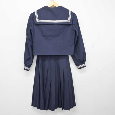 【中古】千葉県 千代田中学校 女子制服 3点 (セーラー服・スカート) sf056191