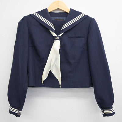 【中古】千葉県 千代田中学校 女子制服 3点 (セーラー服・スカート) sf056191