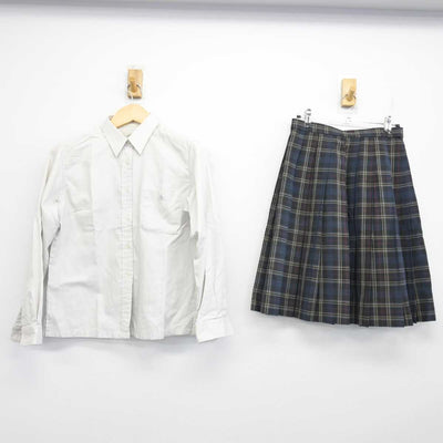 【中古】千葉県 佐倉東高等学校 女子制服 2点 (シャツ・スカート) sf056196