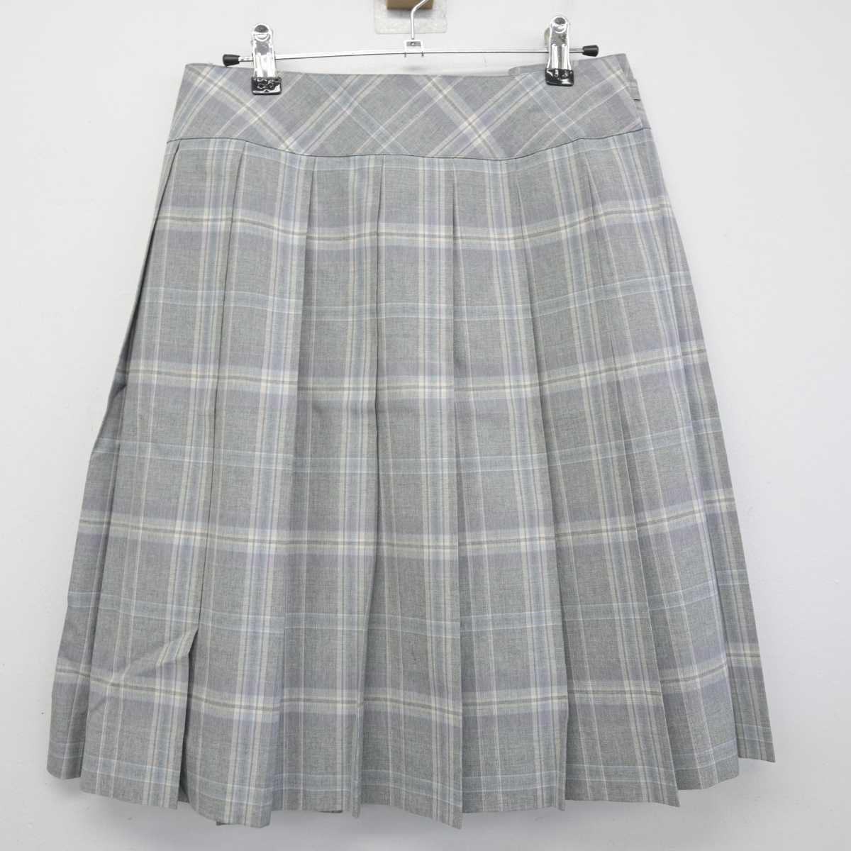 【中古】青森県 柴田学園高等学校 女子制服 4点 (シャツ・スカート) sf056198