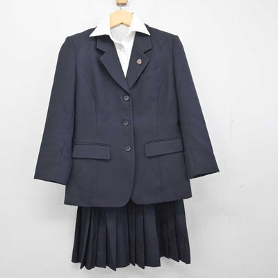 【中古】千葉県 国府台高等学校 女子制服 4点 (ブレザー・シャツ・スカート) sf056201