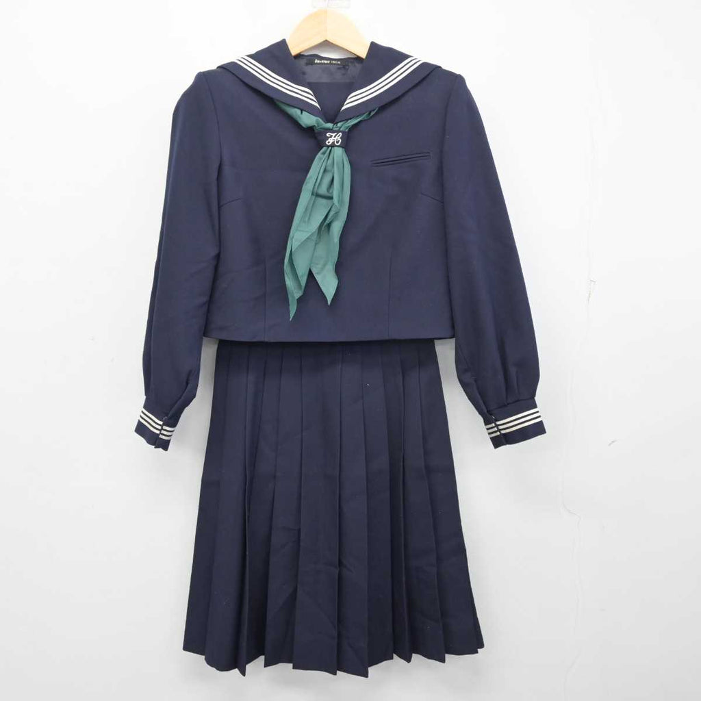 中古】千葉県 松戸市立第五中学校 女子制服 4点 (セーラー服