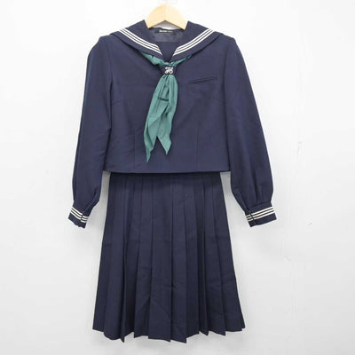 【中古】千葉県 松戸市立第五中学校 女子制服 4点 (セーラー服・スカート・スカート) sf056203