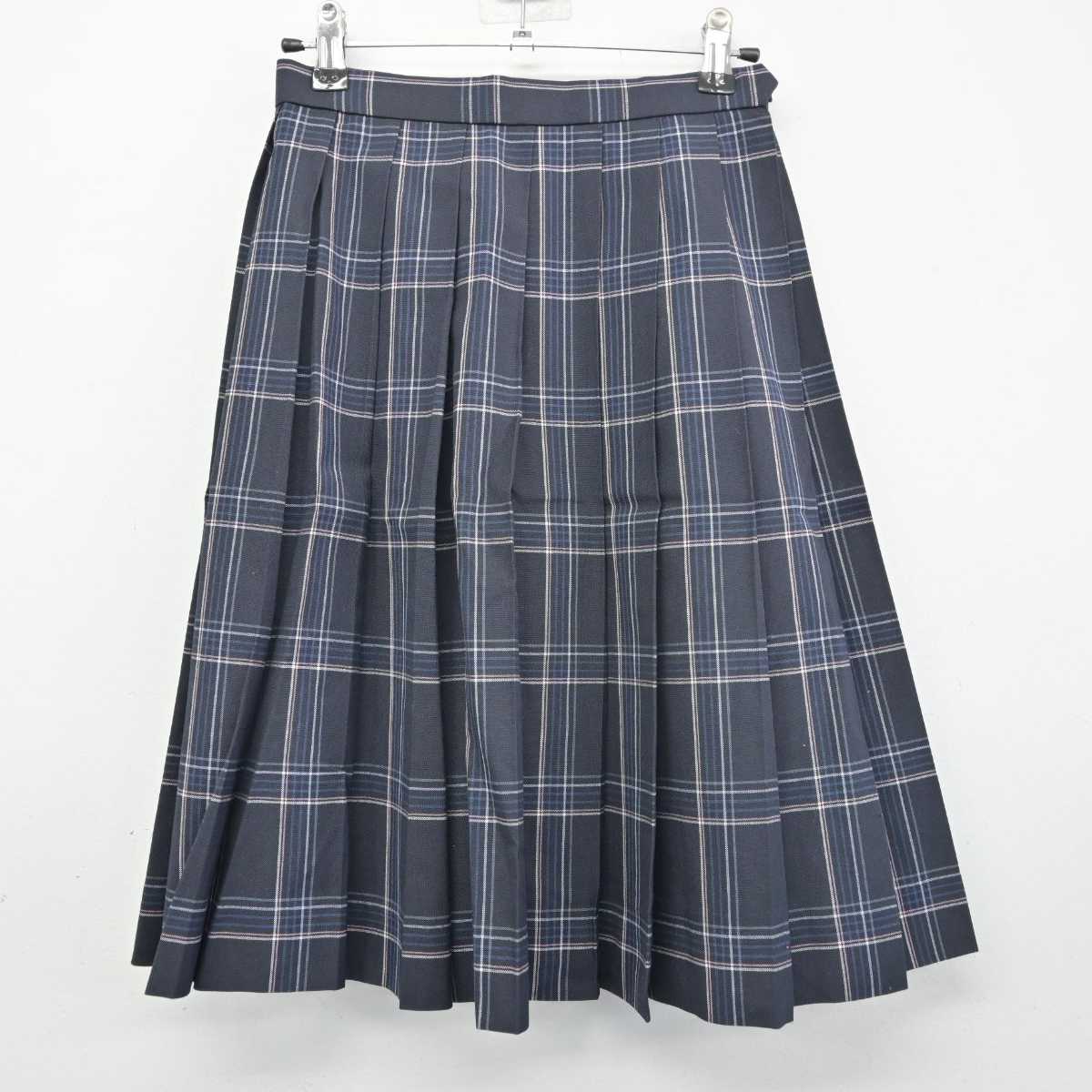 【中古】東京都 田園調布学園中学校 女子制服 5点 (ニットベスト・シャツ・スカート) sf056234