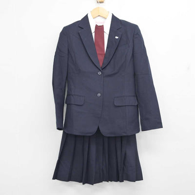 【中古】千葉県 柏中央高等学校 女子制服 5点 (ブレザー・シャツ・スカート) sf056262