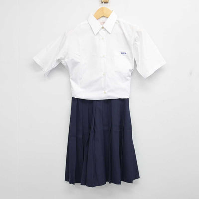 【中古】千葉県 柏中央高等学校 女子制服 2点 (シャツ・スカート) sf056263