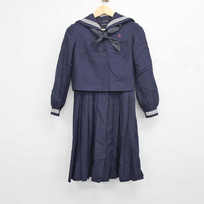 【中古】福岡県 筑紫女学園中学・高等学校 女子制服 3点 (セーラー服・ジャンパースカート) sf056278