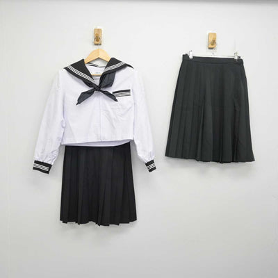 【中古】三重県 松阪高等学校 女子制服 4点 (セーラー服・スカート) sf056282