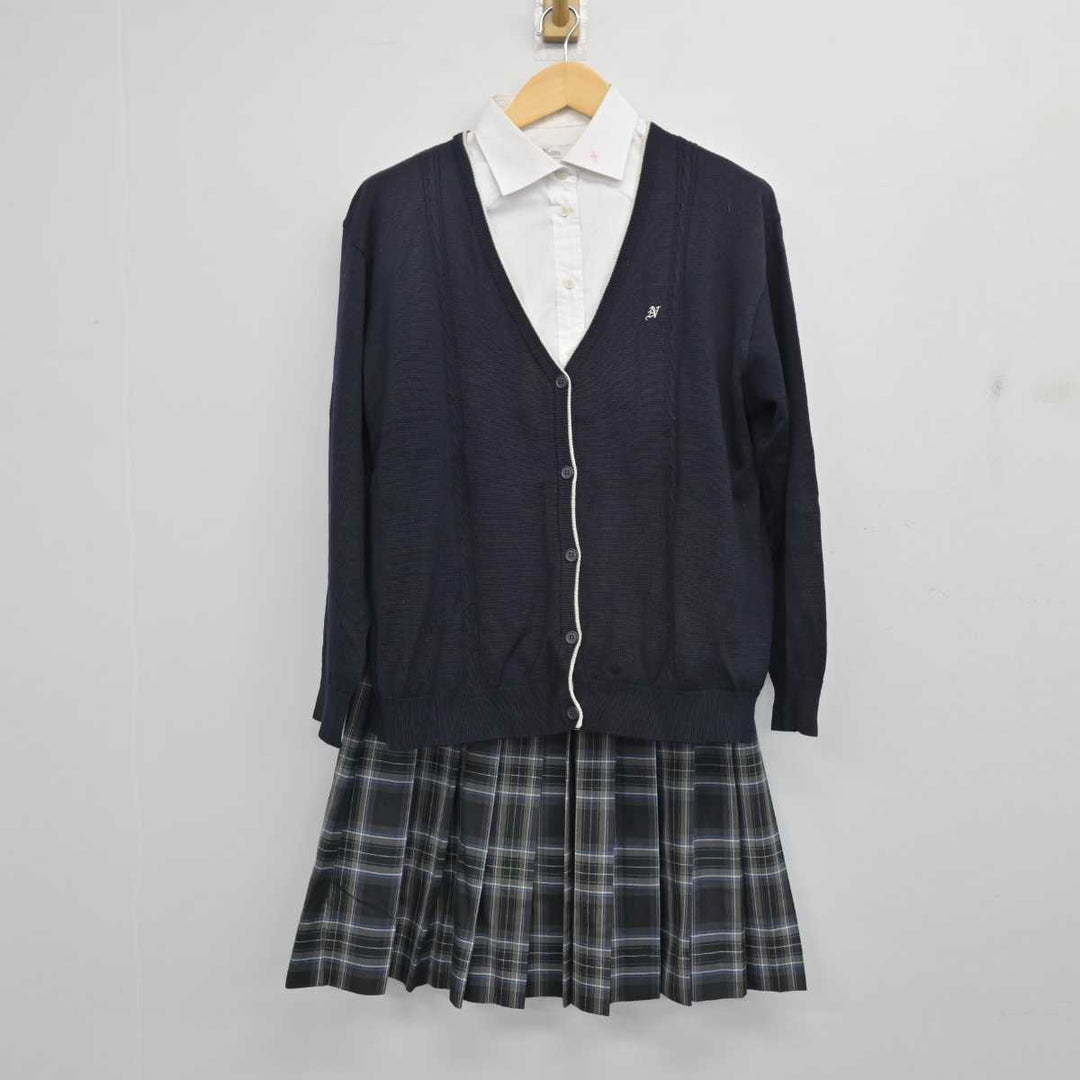 【中古】大阪府 浪速高等学校・浪速中学校 女子制服 5点 (ブレザー・ニット・シャツ・スカート) sf056285 | 中古制服通販パレイド