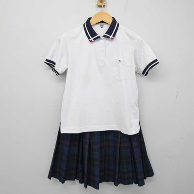 【中古】熊本県 熊本中央高等学校 女子制服 3点 (シャツ・スカート) sf056294