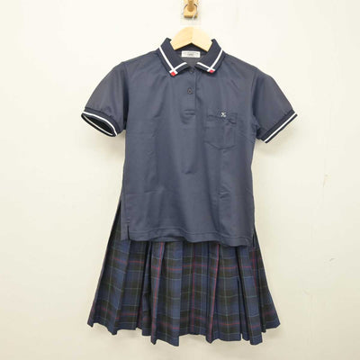 【中古】熊本県 熊本中央高等学校 女子制服 3点 (シャツ・スカート) sf056294